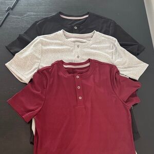 JMIERR Mens Muscle Slim Henley Shirts size Small
